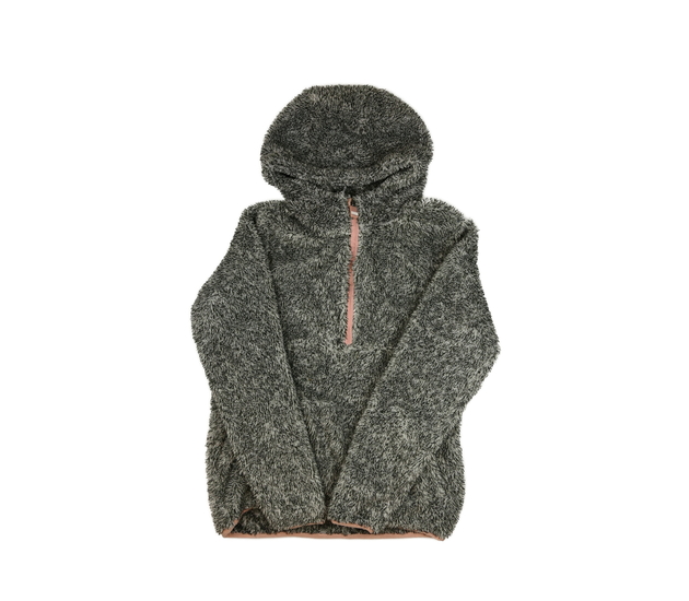 Šedá chlupatá mikina 