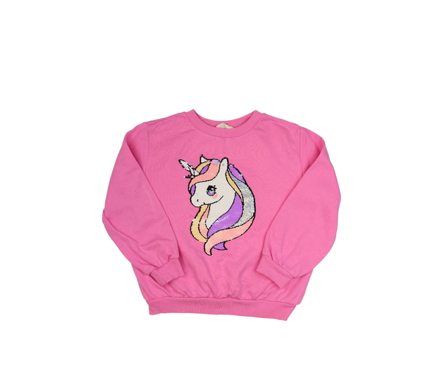 Růžová mikina s jednorožcem H&M