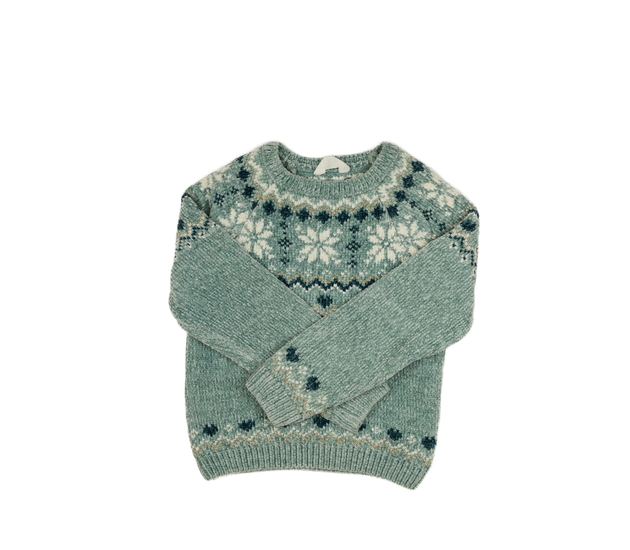 Zelený vzorovaný svetr Primark 