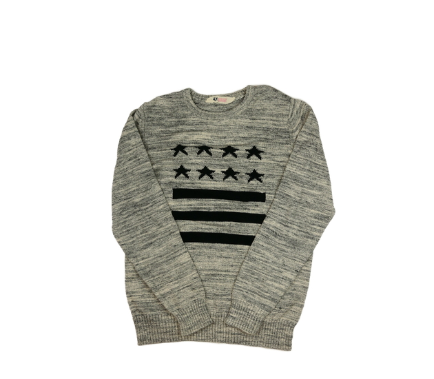 Šedý melírovaný svetr H&M