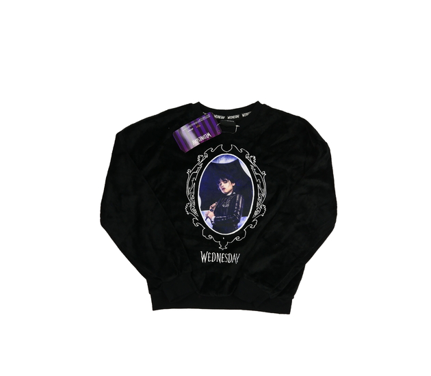 Nová černá krásná mikina Wednesday George