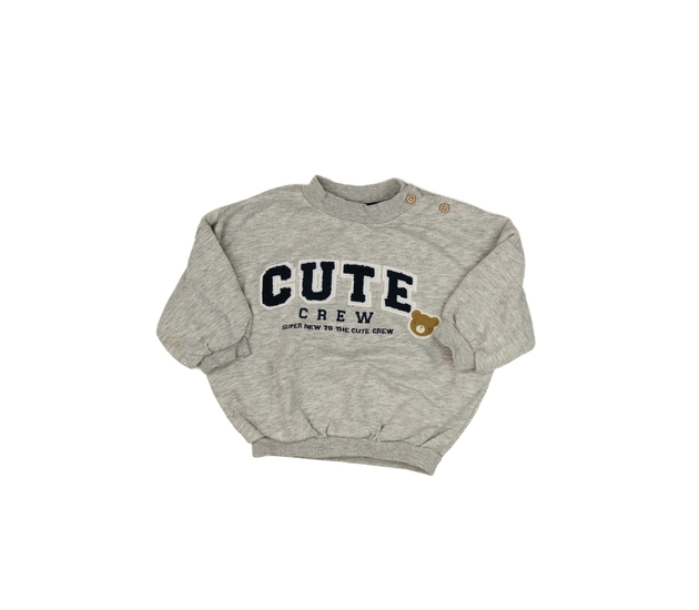 Šedá mikina s nápisem George