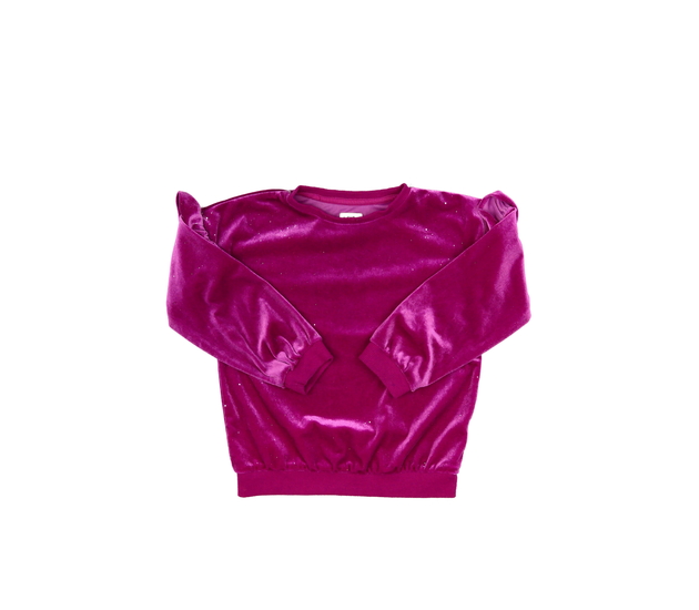 Růžová hebká lesklá mikina s volánky F&F