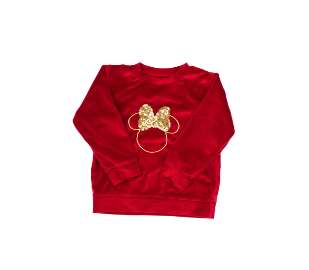 Červená hebká mikina Minnie George