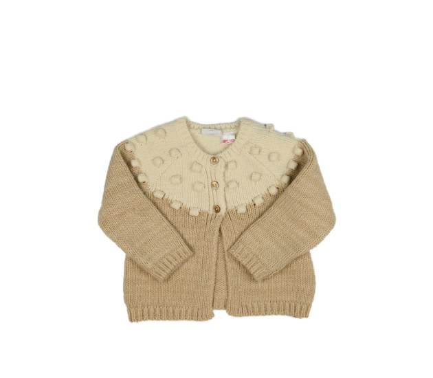 Hnědý svetřík s nopíky Zara