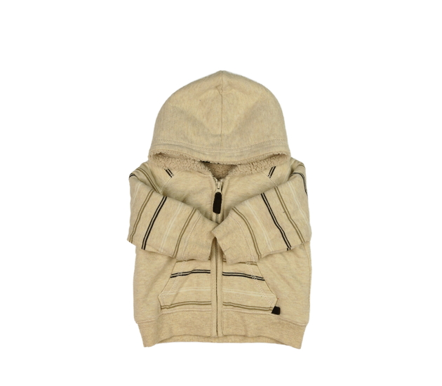 Hnědá mikina s vnitřním beránkovým chlupem 