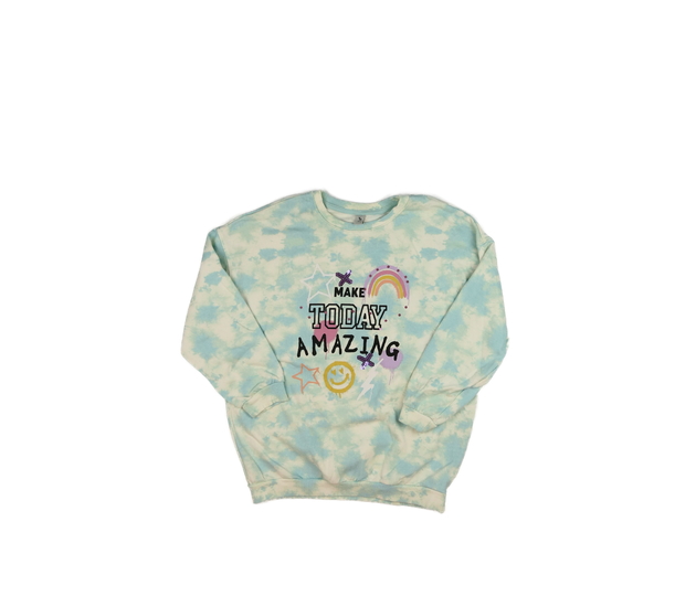 Batikovaná mikina s obrázky Tu 