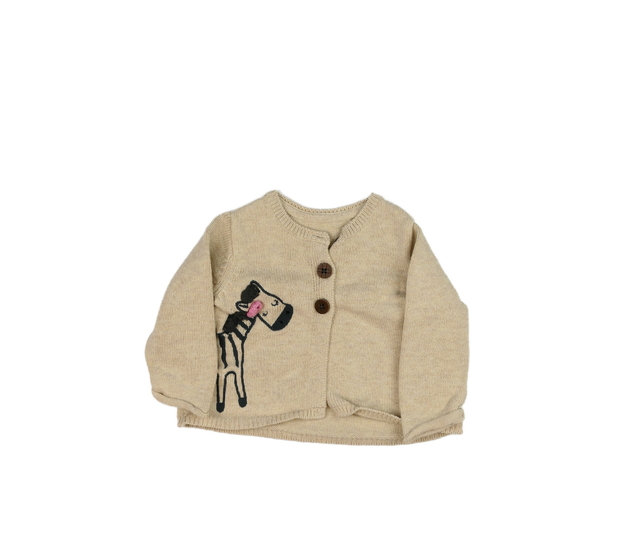 Hnědý svetr se zebrou Nutmeg