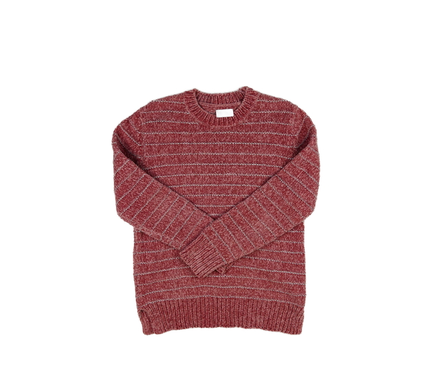 Růžový svetr se stříbrnými vlákny 