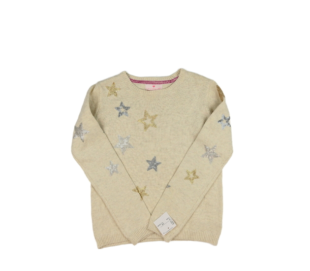 Hnědý svetr s hvězdami 
