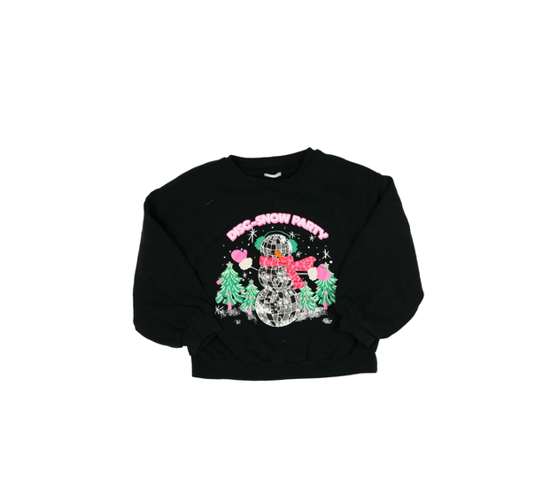 Černá mikina se sněhulákem Next