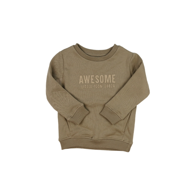 Hnědá mikina s nápisy George