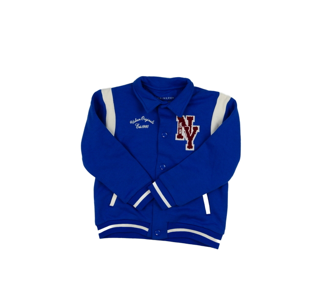 Modrá mikina na patenty s límečkem Primark 