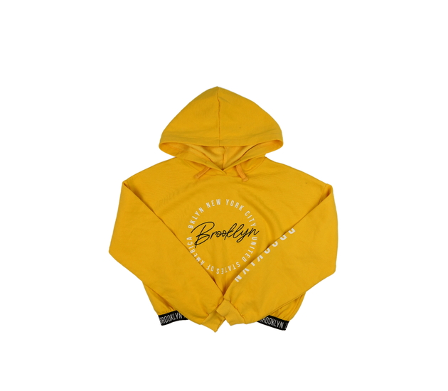 Žlutá crop mikina vel. 170 New Look