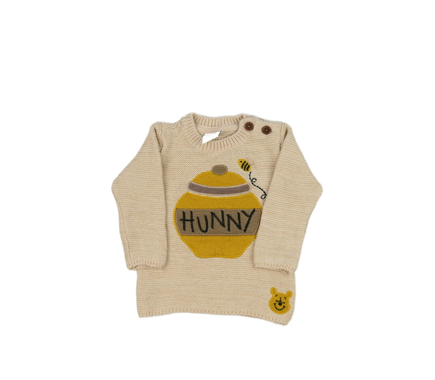 Hnědý svetřík Medvídek Pú Disney 