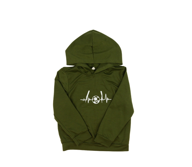 Zelená lehká mikina s míčem 