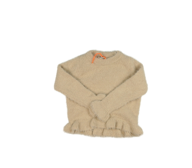 Hnědý žinylkový lesklý svetr River Island 