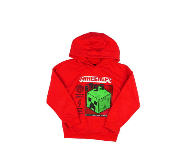 Červená mikina Minecraft Primark 