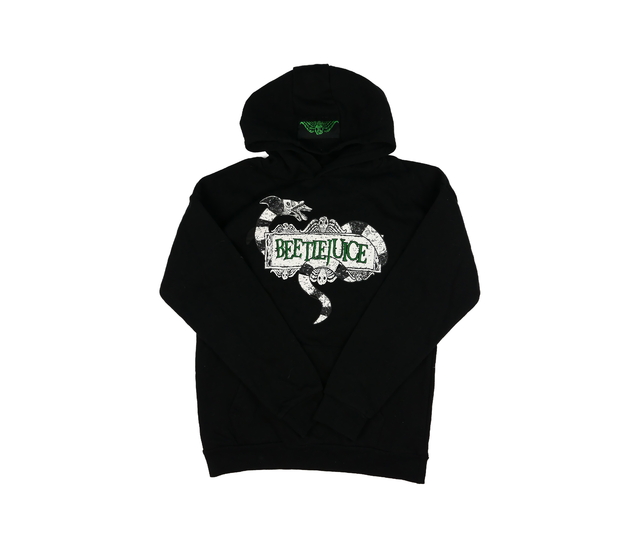 Krásná černá mikina s potiskem Beetlejuice Primark