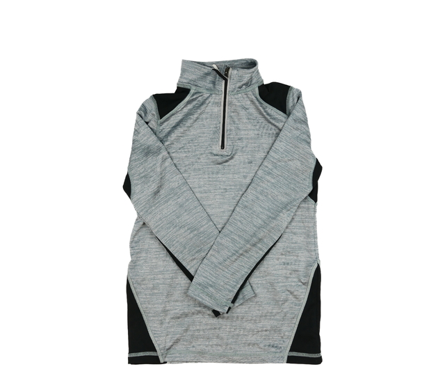 Šedá melírovaná sportovní mikina Tu 