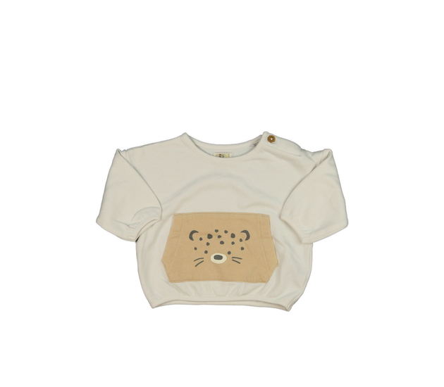 Krémová mikina s lvíčkem