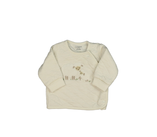 Krémová prošívaná mikina s ovečkou Primark 