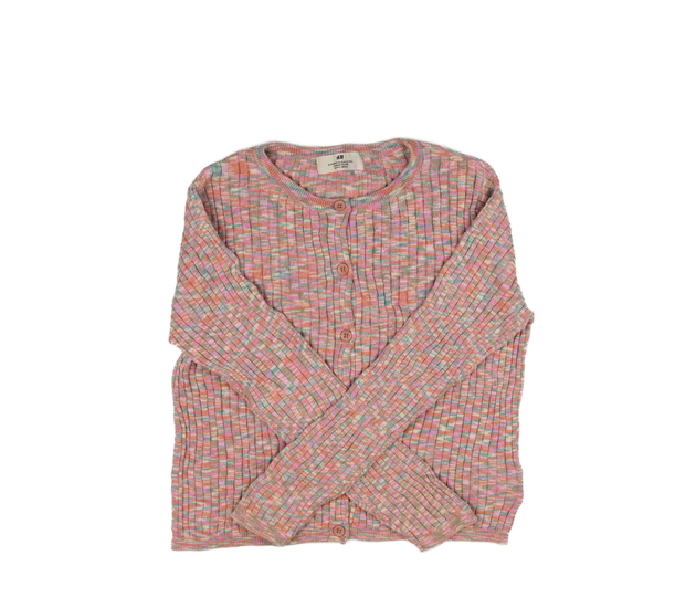 Barevně melírovaný propínací svetr H&M