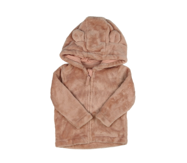 Růžová chlupatá mikina 