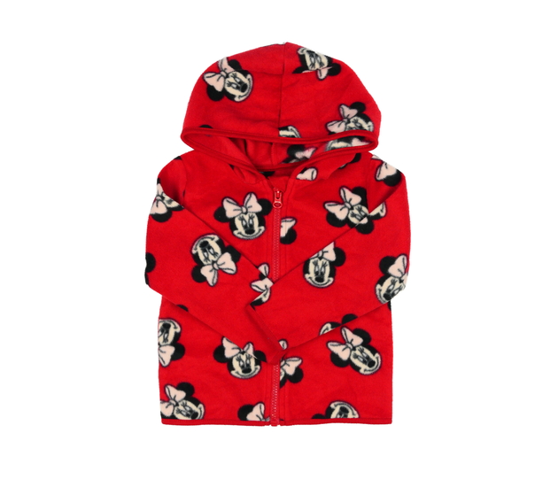 Červená fleecová mikina Minnie Disney George