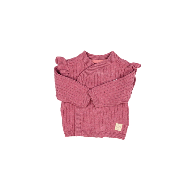 Růžový svetr s volánky Mothercare