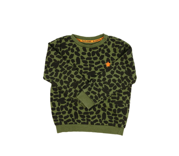 Zelená vzorovaná mikina F&F