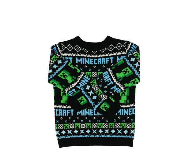 Černý svetr Minecraft Nutmeg