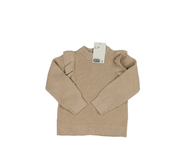 Nový hnědý svetr s volánky H&M