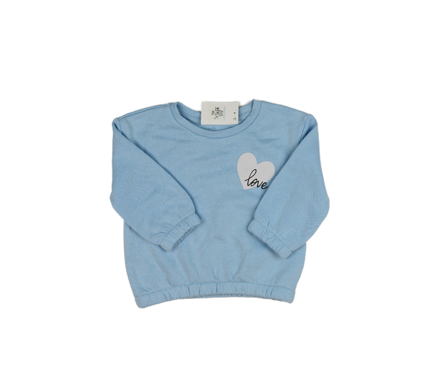 Nová modrá mikina se srdcem Primark