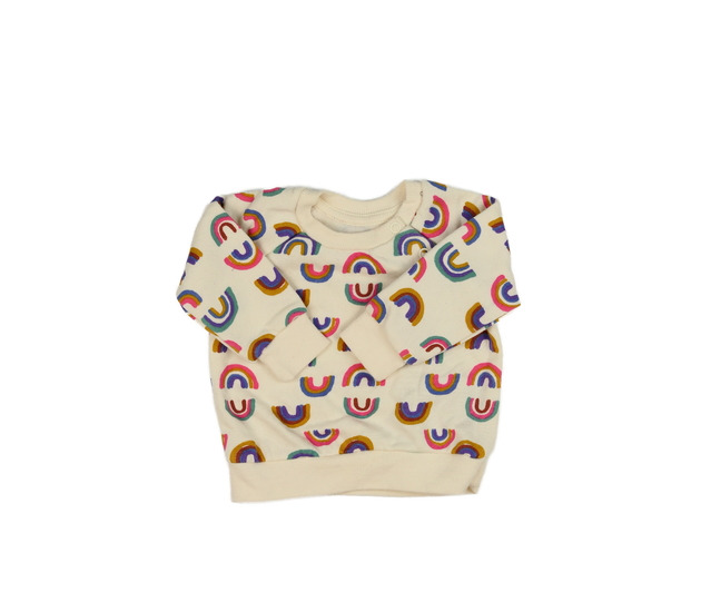 Krémová mikina s duhou Primark