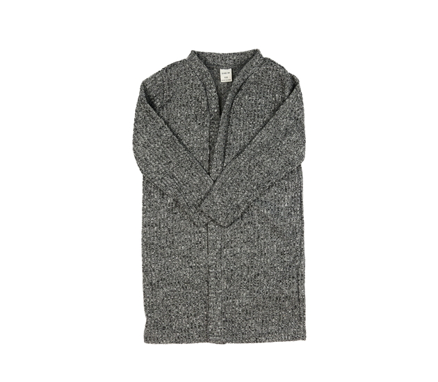 Šedý melírovaný kardigan 