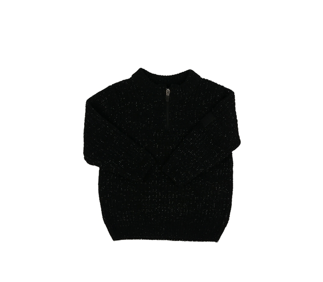 Černý melírovaný svetr F&F