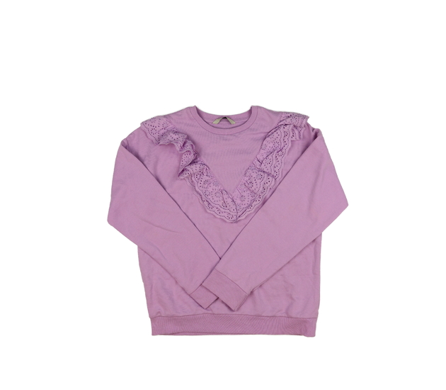 Světle fialová mikina s volánky George