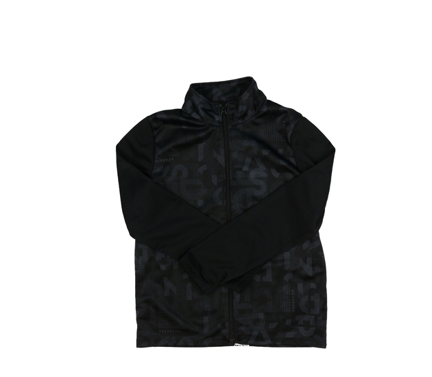 Černá vzorovaná sportovní mikina Decathlon