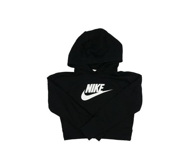 Černá crop mikina Nike 
