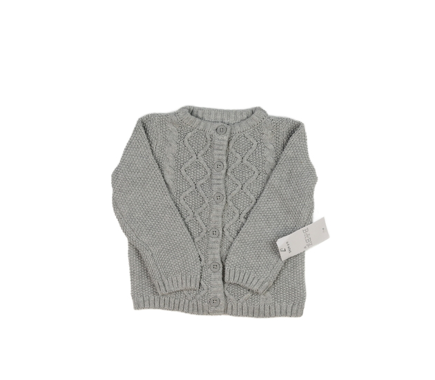 Nový šedý vzorovaný svetr