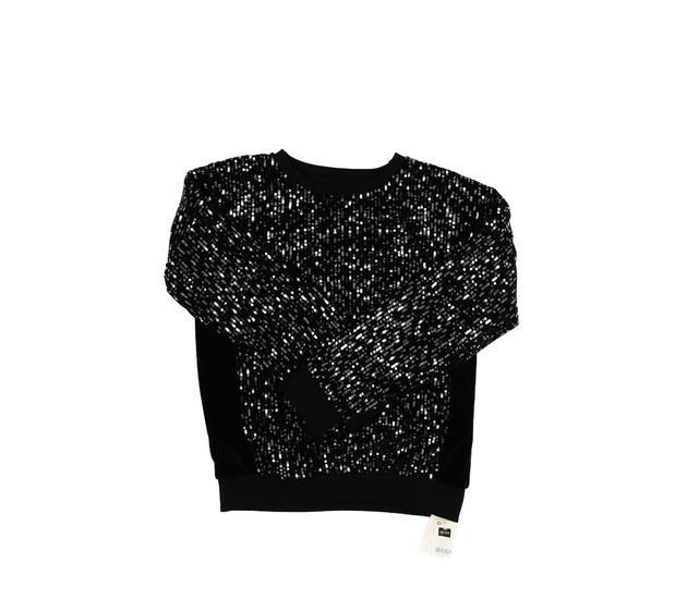 Nová černá flitrovaná mikina 