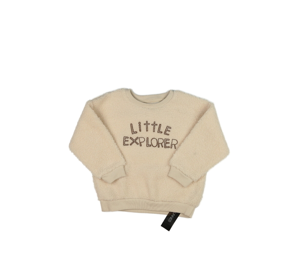 Nová krémová beránková mikina 