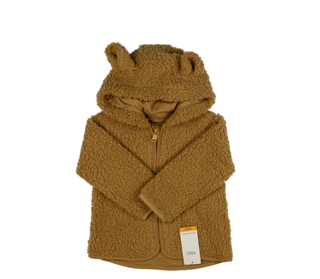 Nová hnědá mikina s bavlněnou podšívkou M&S