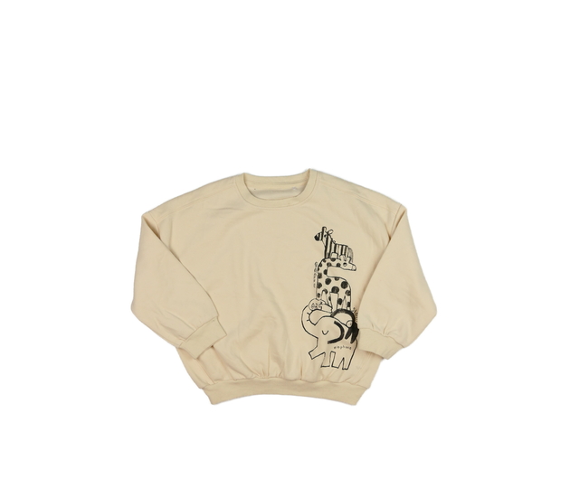 Světle hnědá mikina se zvířátky George