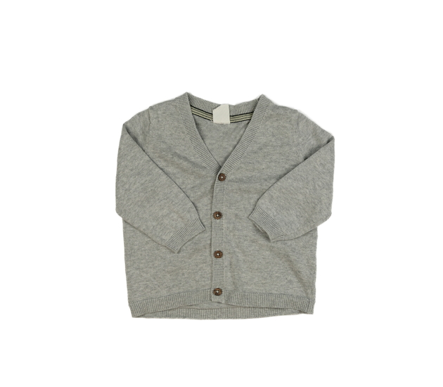 Šedý propínací svetr H&M