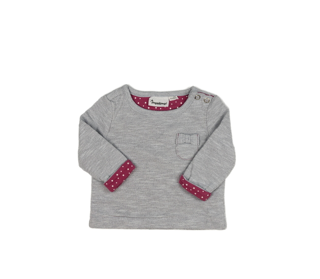 Šedá melírovaná mikina 