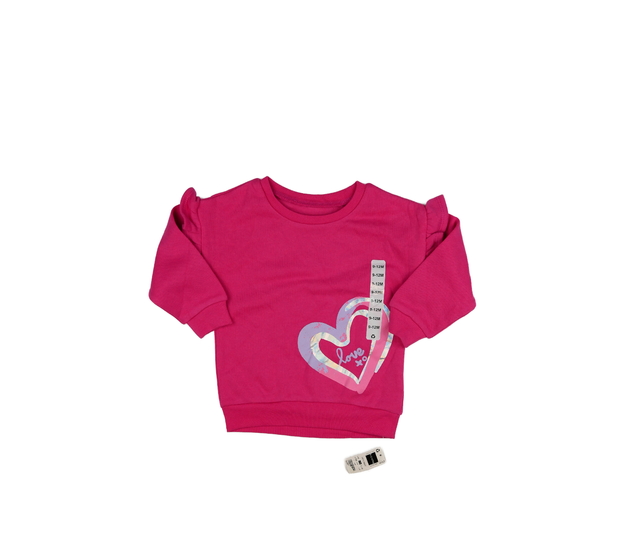 Nová růžová mikina s volánky 