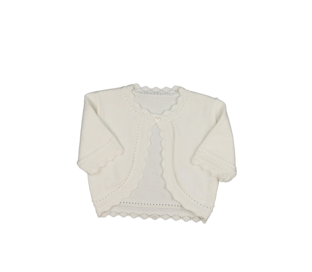 Bílé zdobné bolerko