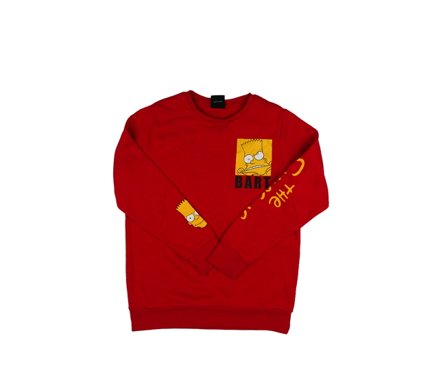 Červená mikina Bart Simpsonovi Primark